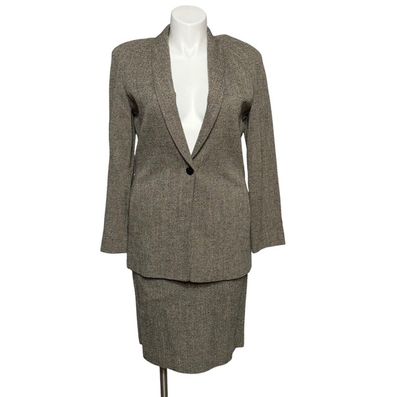 Dana Buchman Tweed Blazer + Skirt Set | Vintage Co-ord - Picture 3 of 7